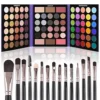 UCANBE Eyeshadow Palette with 15Pcs Brushes Makeup Set, Pigmented 86 Colors Make Up Sets Valentine's Gift, Matte Shimmer Glitter Eye Shadow Pallet Highlighter Contour Blush Powder Brush Beauty Kit