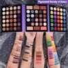 UCANBE Eyeshadow Palette with 15Pcs Brushes Makeup Set, Pigmented 86 Colors Make Up Sets Valentine's Gift, Matte Shimmer Glitter Eye Shadow Pallet Highlighter Contour Blush Powder Brush Beauty Kit - Image 3